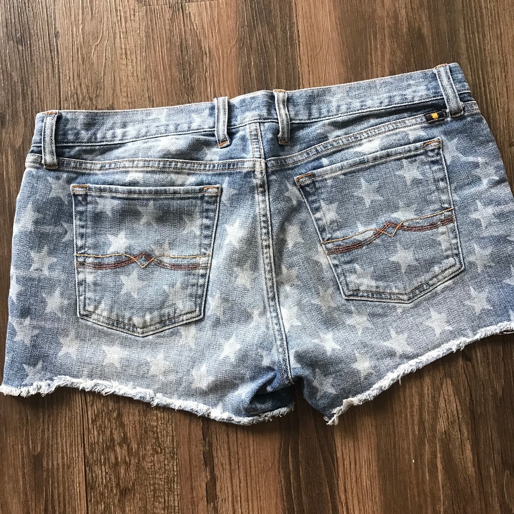 Lucky Brand Star Jean Short Cut Offs